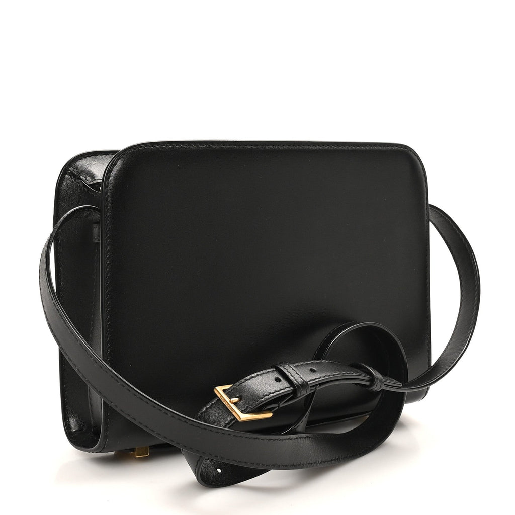 Calfskin Reverse Satchel Black