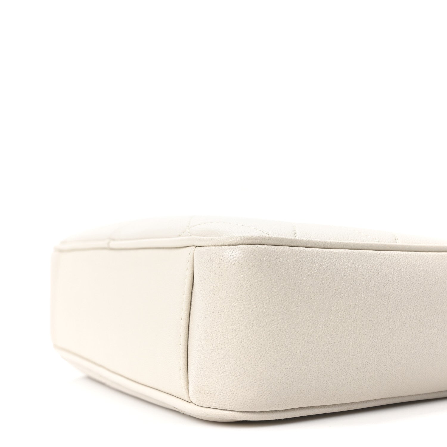 Lambskin Quilted Le Maillon Chain Strap Crossbody Crema Soft