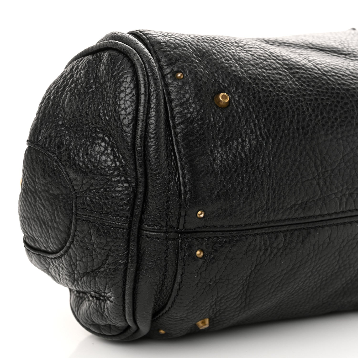 Calfskin Medium Paddington Satchel Black