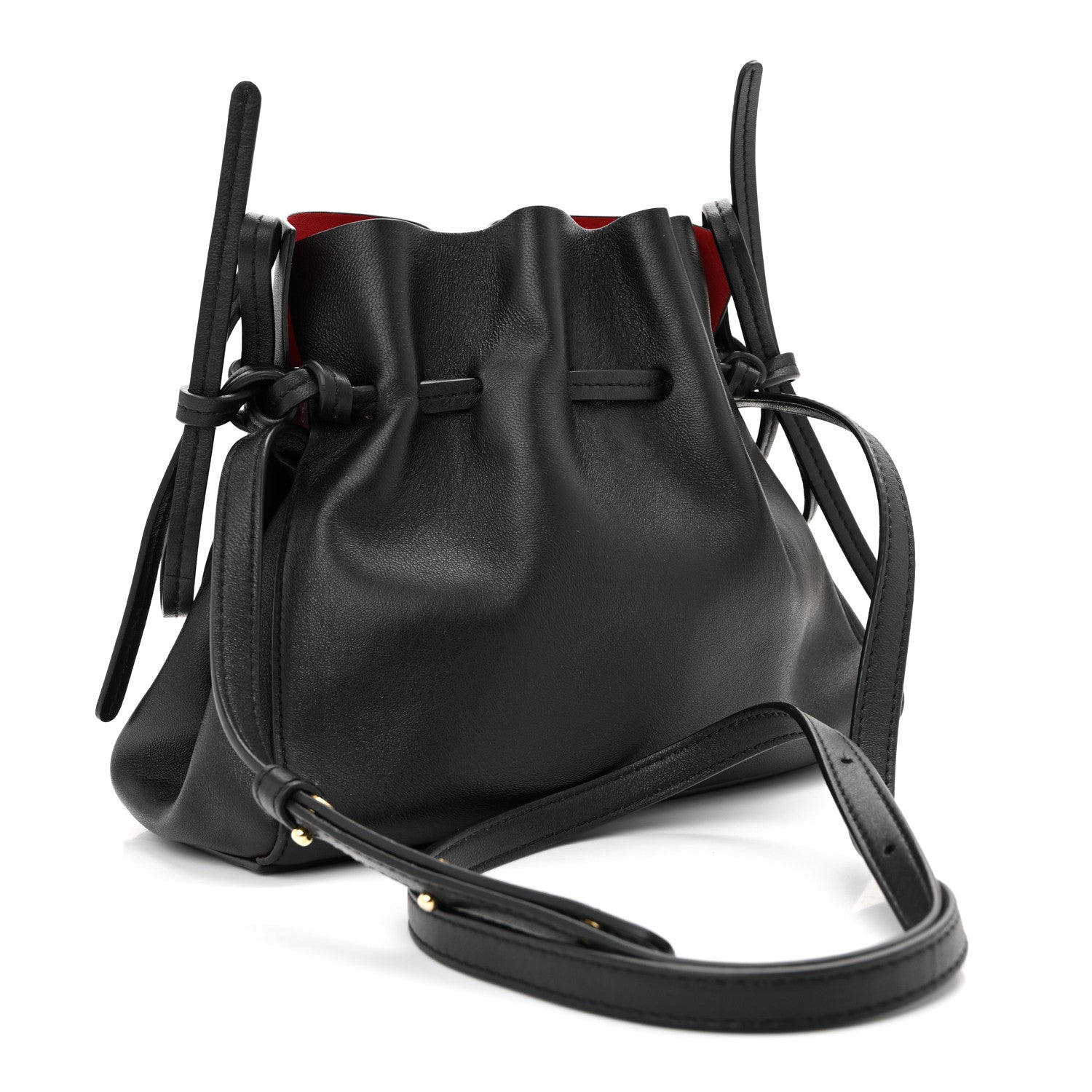 Lambskin Mini Protea Bag Black Flamma