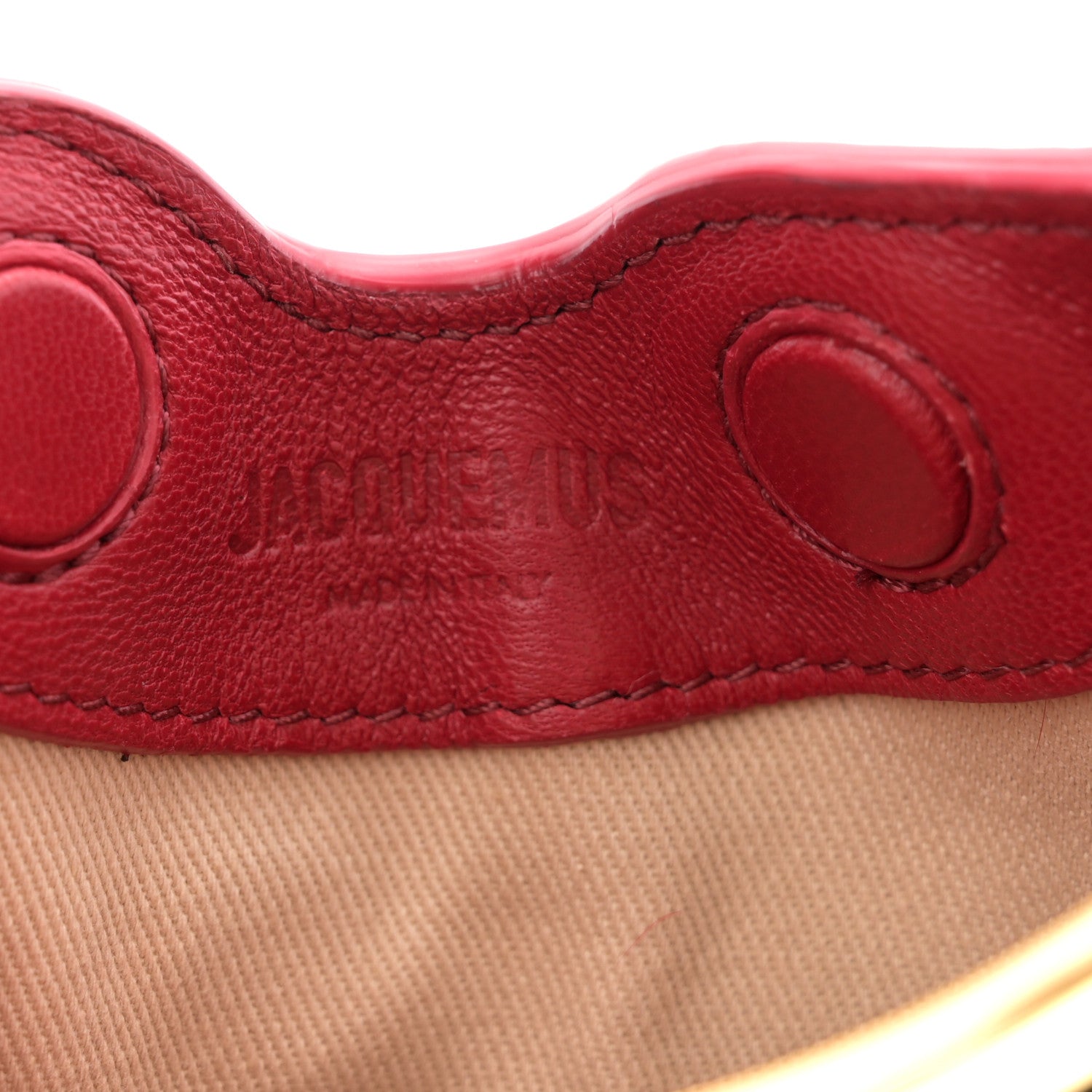 Pony Hair Le Petit Calino Ring Top Handle Bag Red