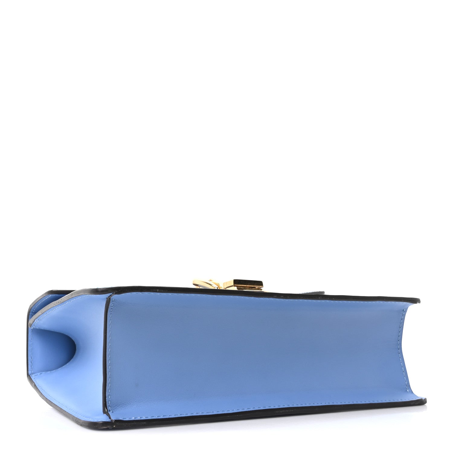 Calfskin Small Sylvie Shoulder Bag Clear Sky Blue