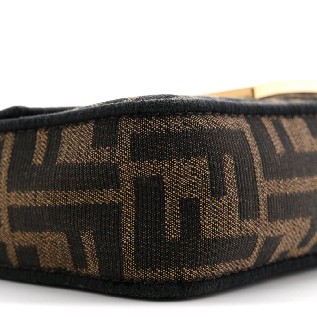 Fabric Jacquard FF 1974 Mini Baguette Tobacco Moro Black