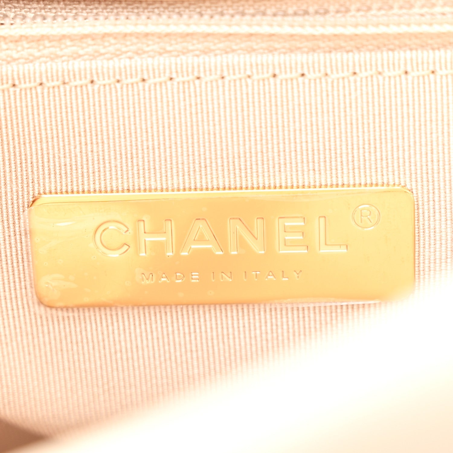 Goatskin Quilted Maxi Chanel 19 Flap Beige