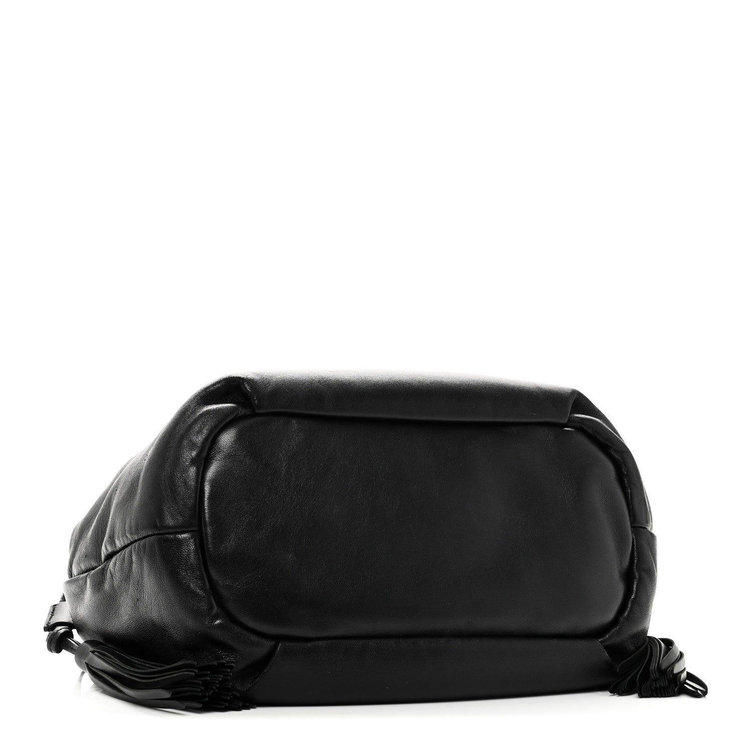 Nappa Drawstring Tote Black