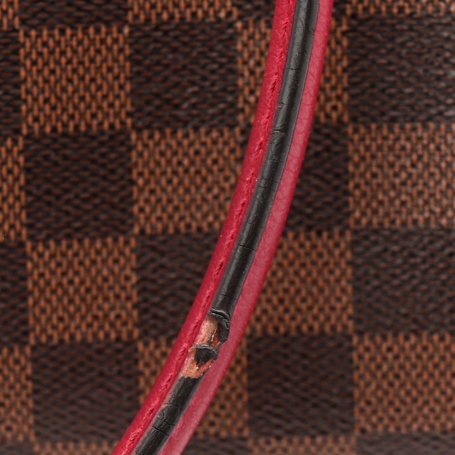 Damier Ebene LV Riverside Lie De Vin