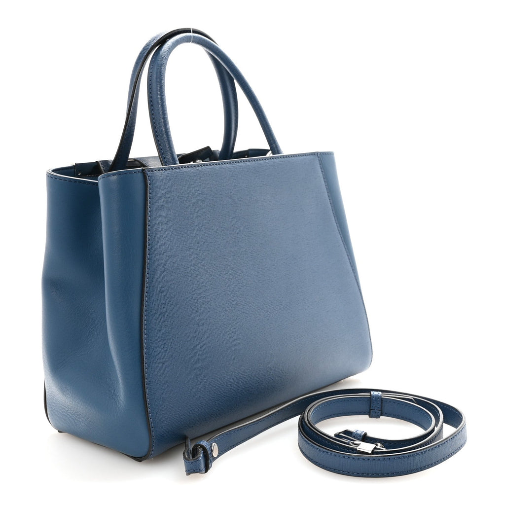 Vitello Elite Petite 2Jours Tote Blue Cobalto
