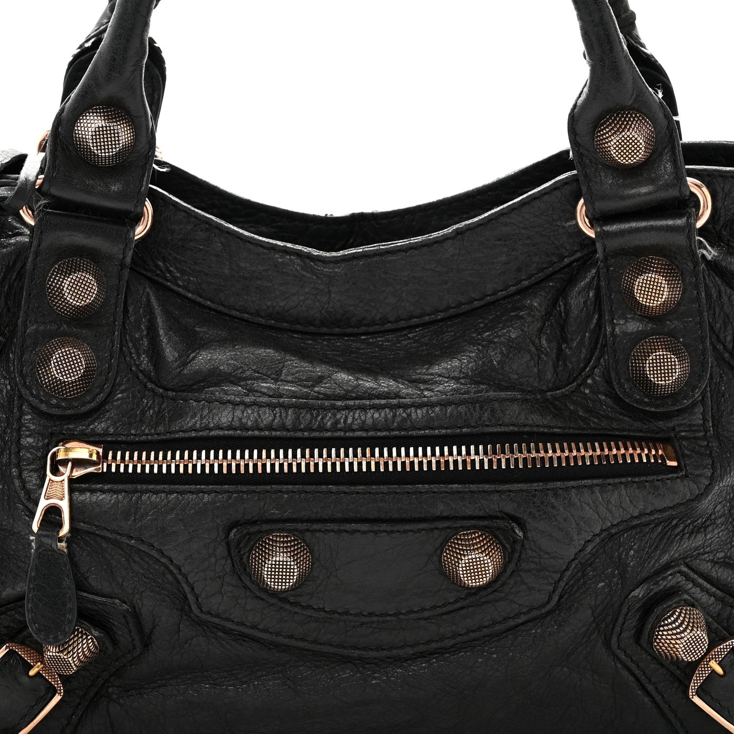 Agneau Giant 21 Rose Gold Hardware City Black