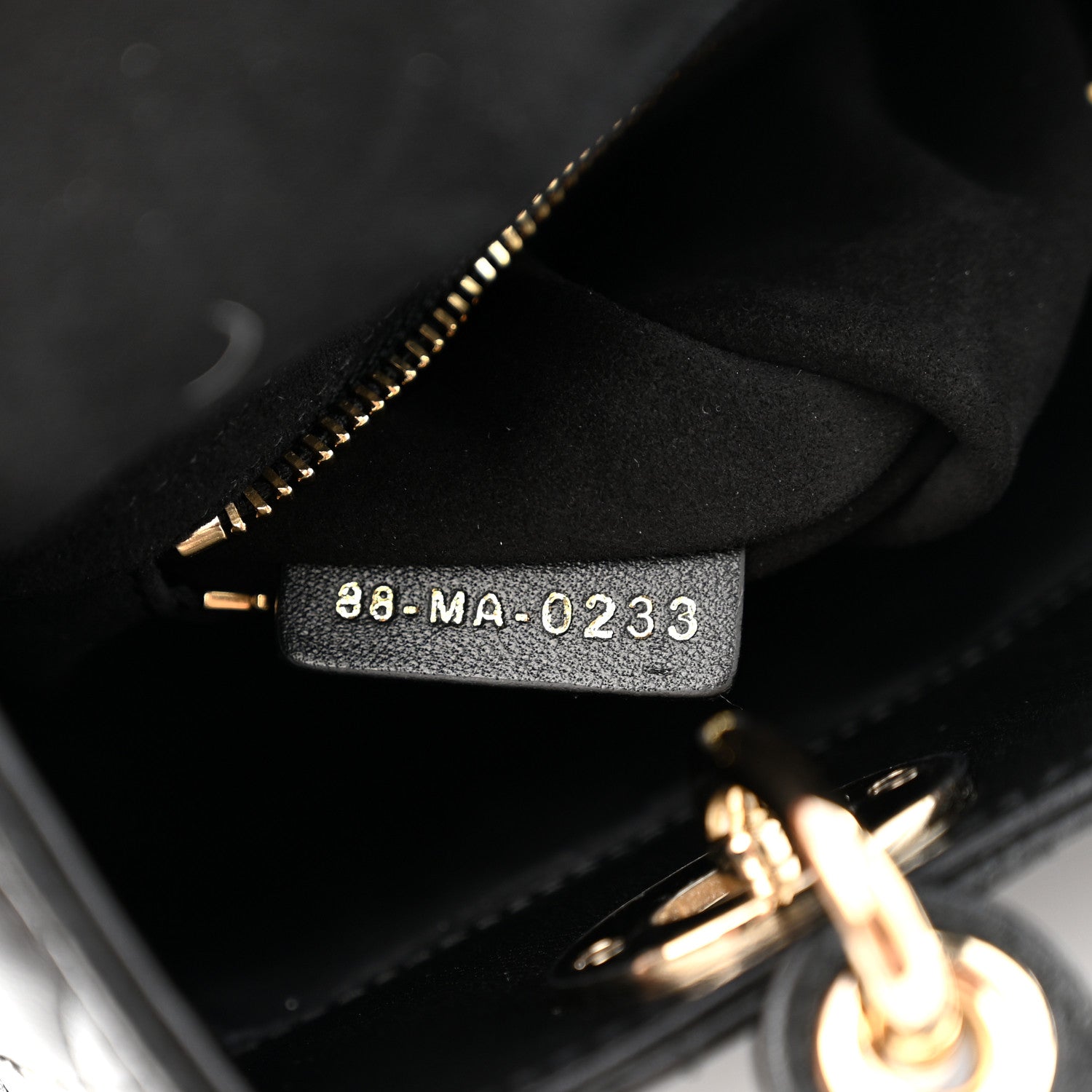 Lambskin Cannage Small My ABCDior Lady Dior Black