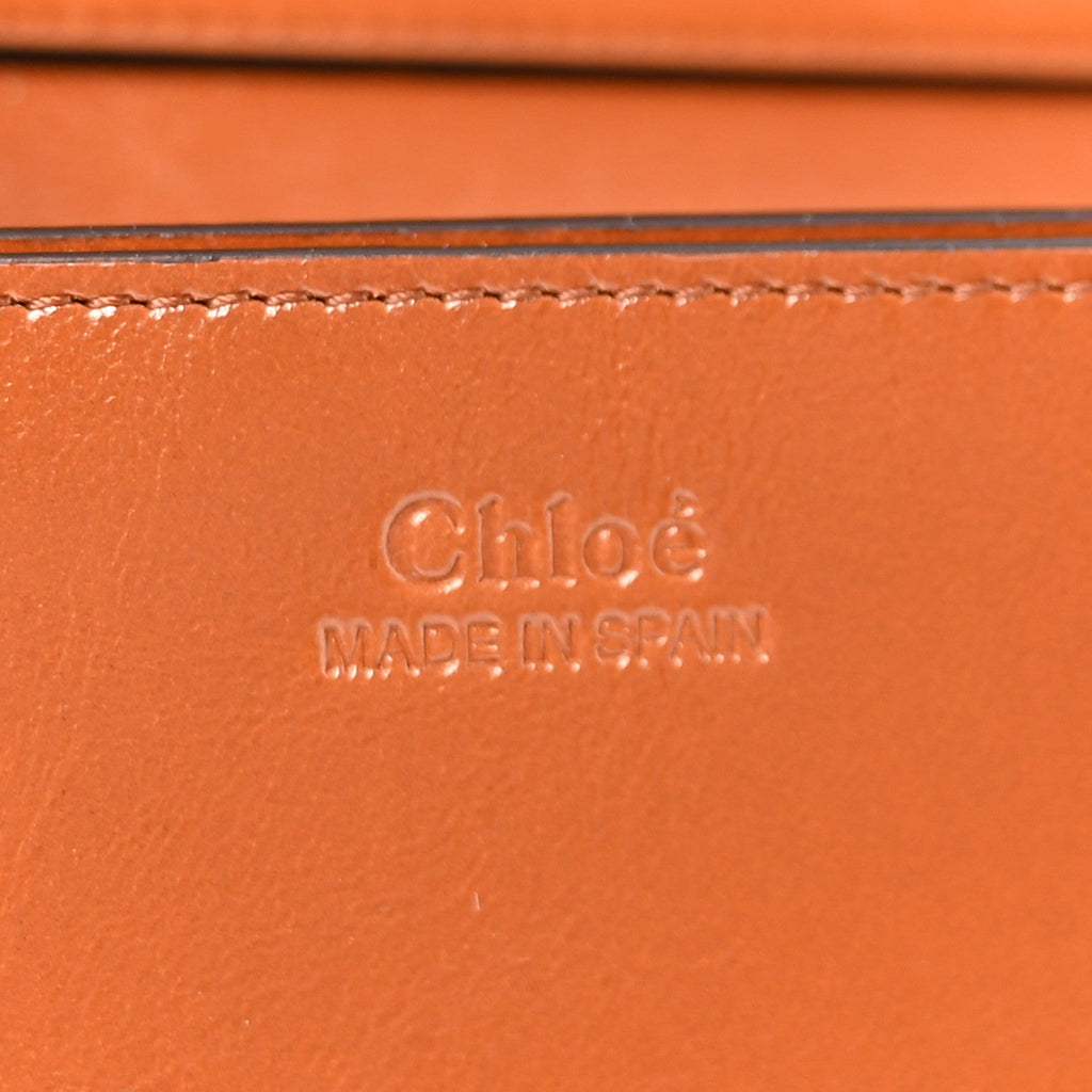 Calfskin Iconic Flap Wallet On Chain Clay Brown
