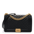 Caviar Quilted New Medium Boy Flap Black