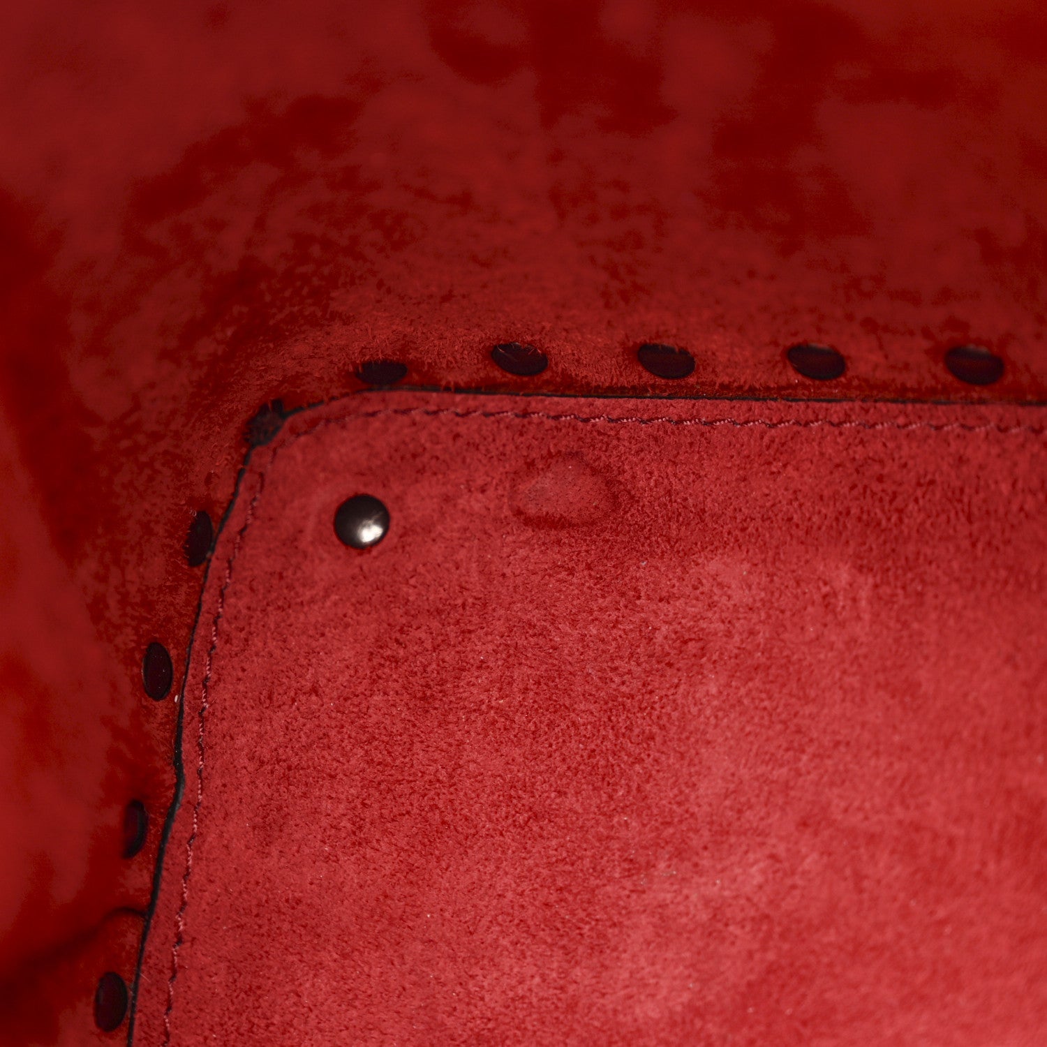 Grainy Calfskin Small Rockstud Double Top Handle Bag Rosso Valentino
