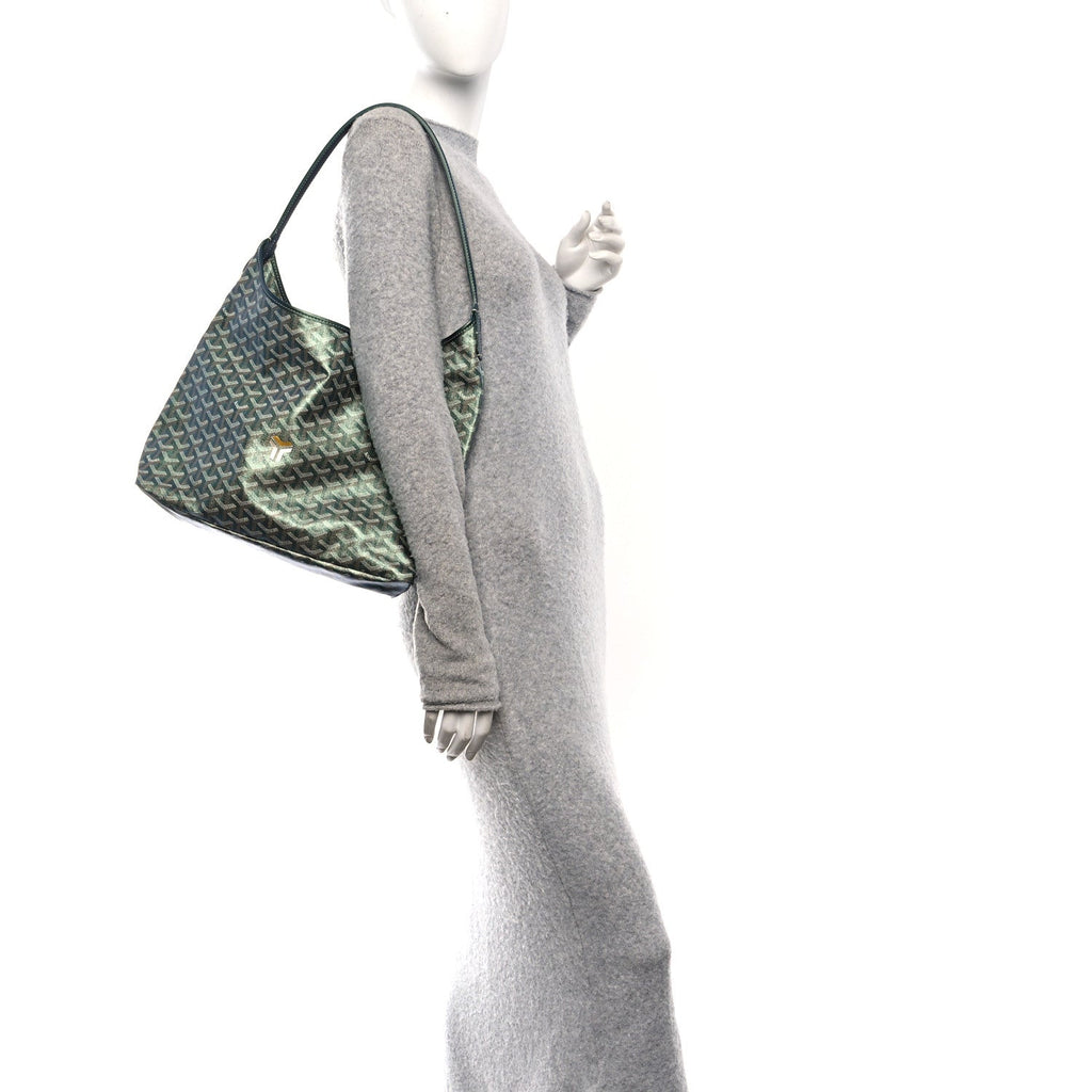 Iridescent Goyardine Boheme Hobo Pearly Green