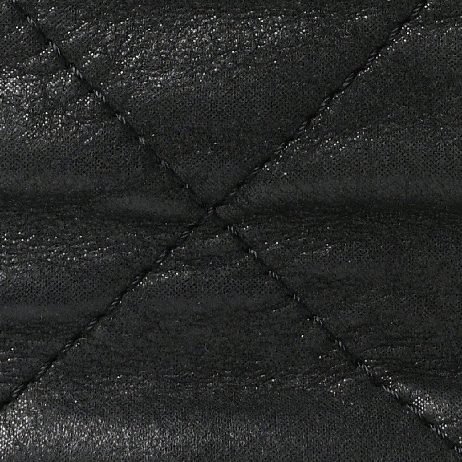 Iridescent Calfskin VIP Shopping Tote Black