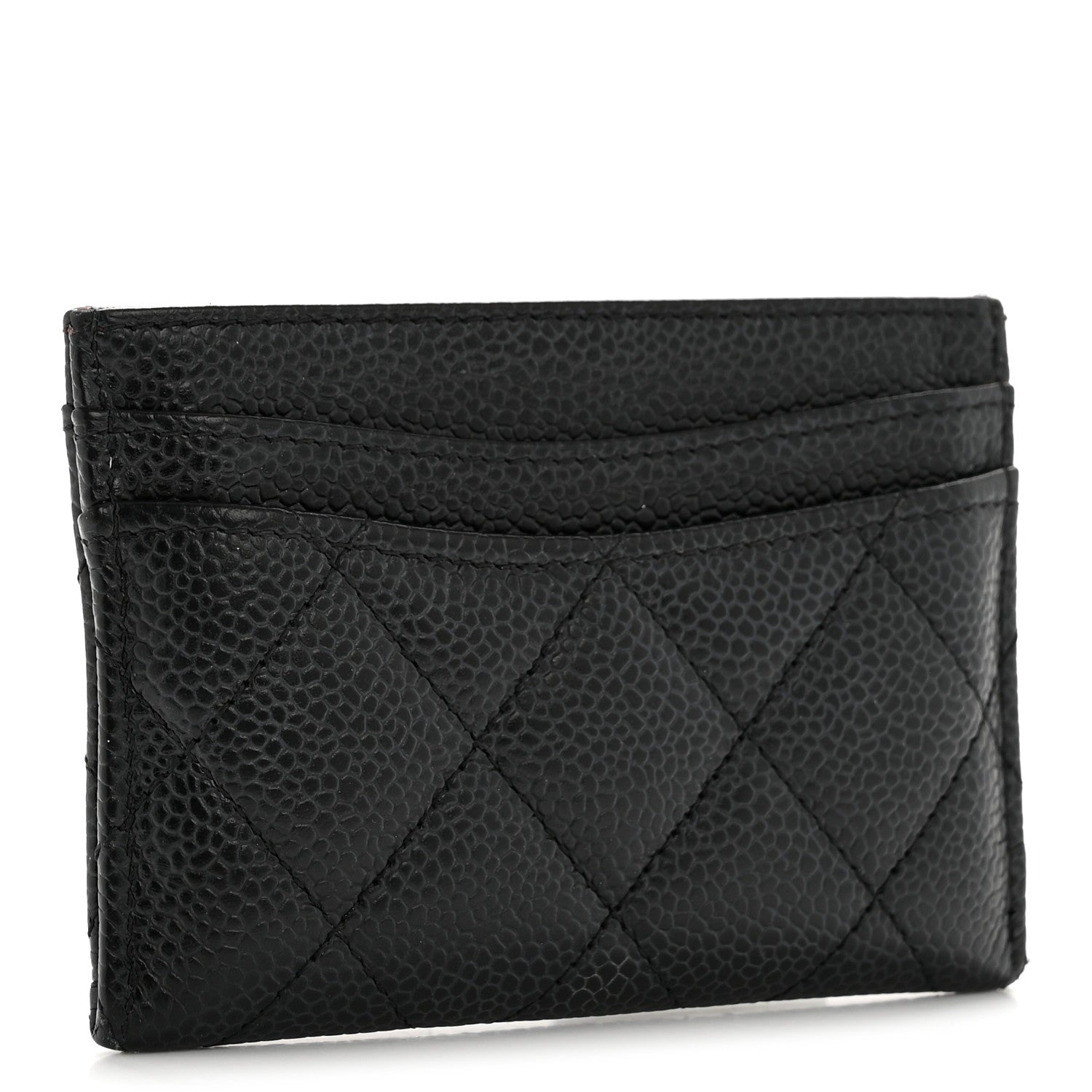 Caviar Quilted  Holder Black