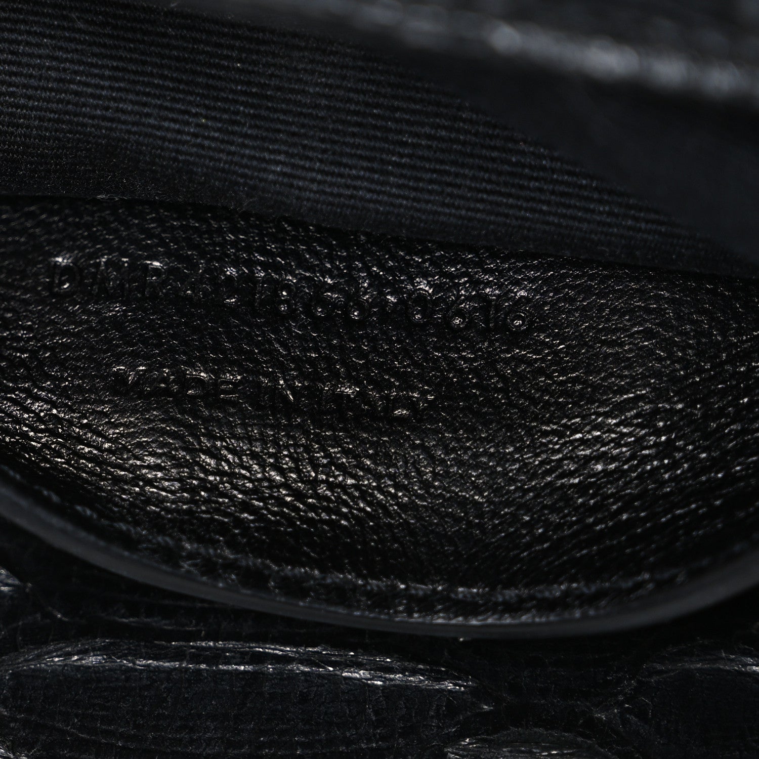 Snake Calfskin Embossed Monogram Large College Satchel Black