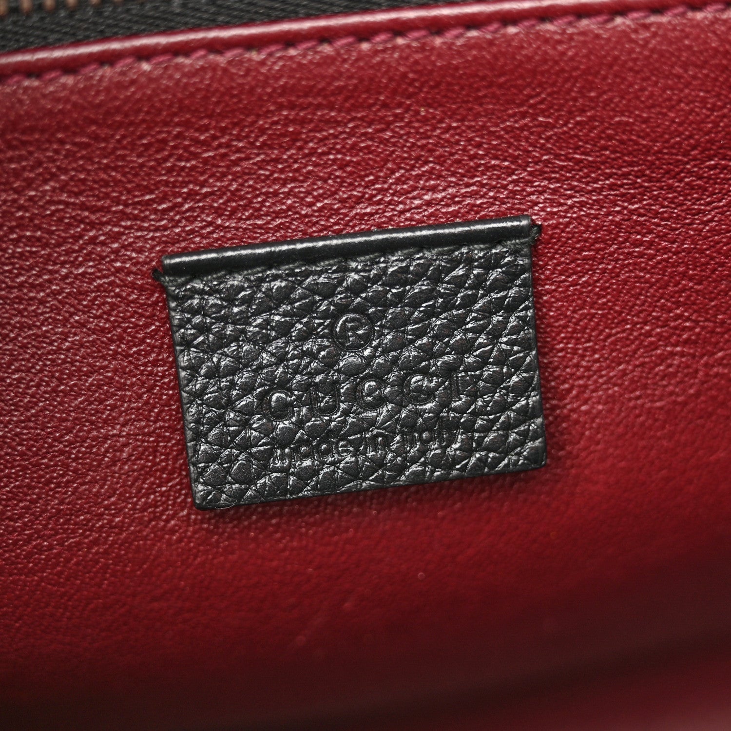 Grainy Calfskin Small Zumi Top Handle Bag Black