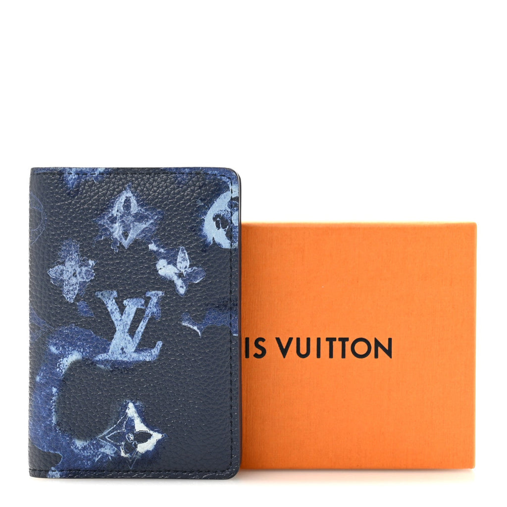 Monogram Ink Watercolor Pocket Organizer