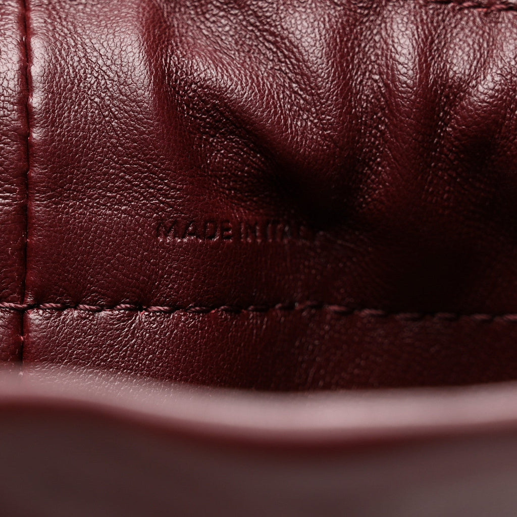 Lambskin small Crystal Pouch Crossbody Bag  Syrah