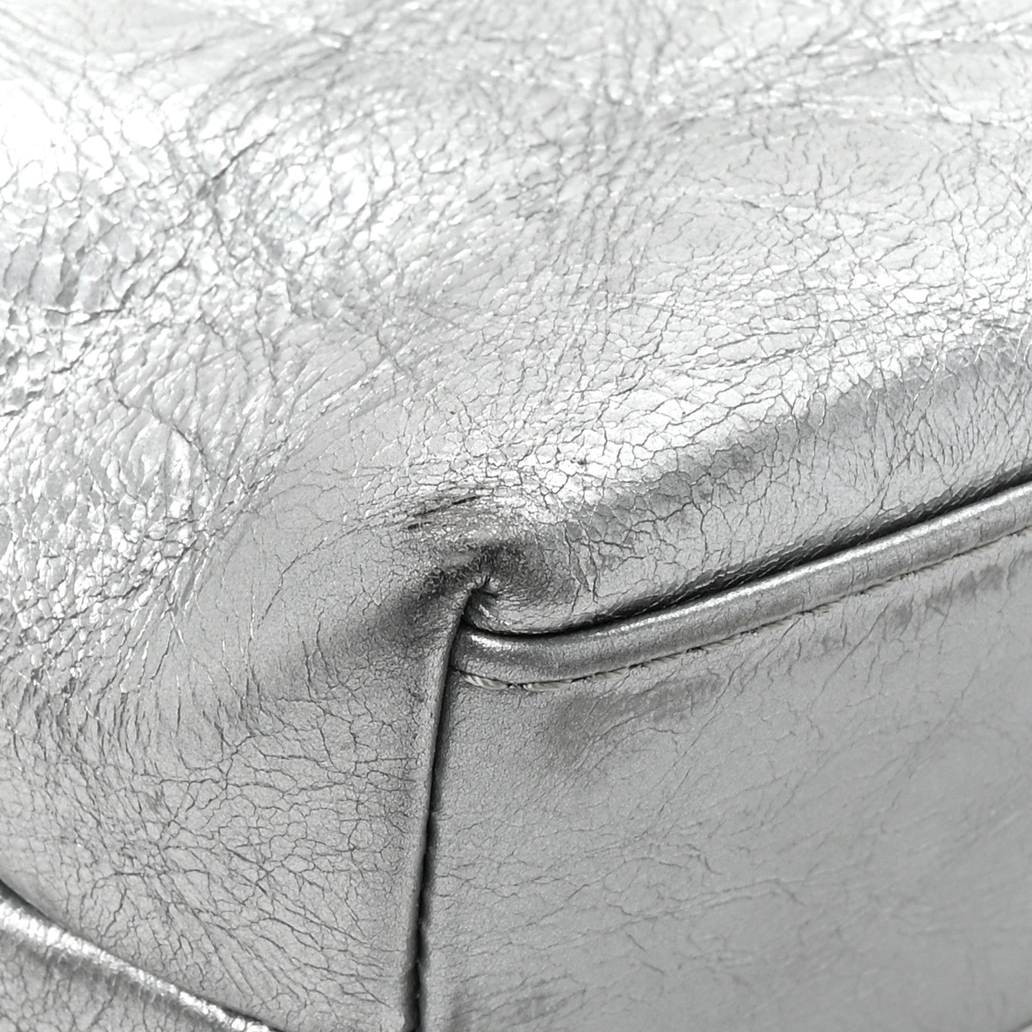 Calfskin Chain 20s Signe Tote Silver