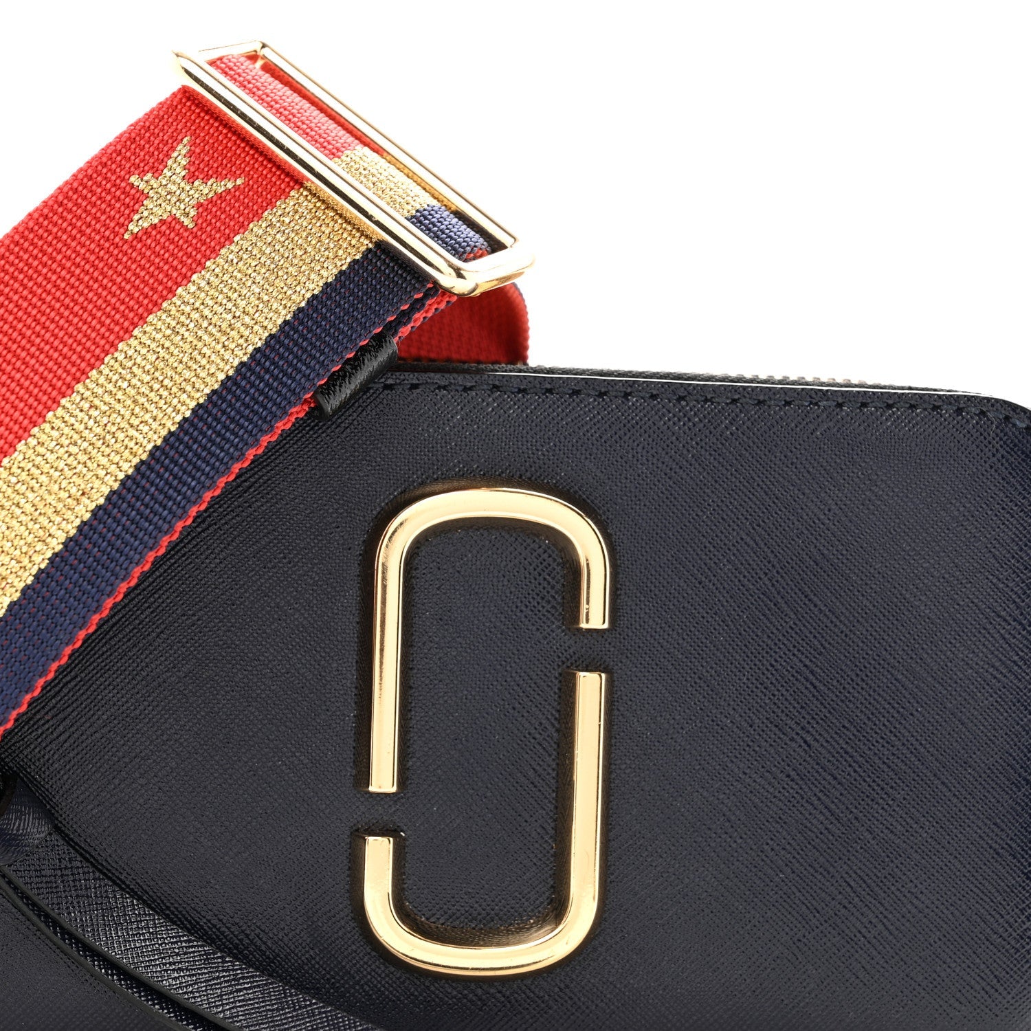 Saffiano Small Snapshot Camera Bag Navy Multicolor