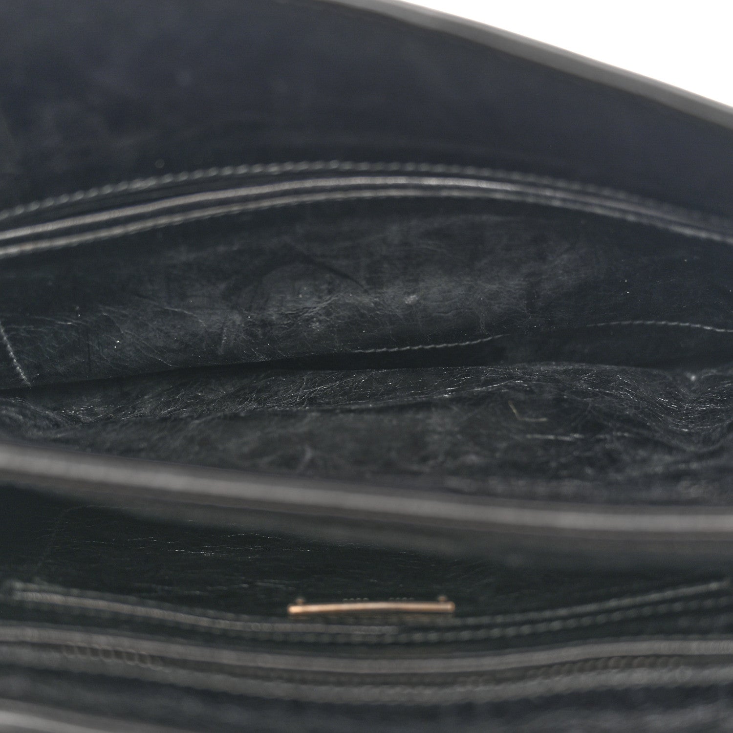 Vitello Shine Crystal Shoulder Bag Black