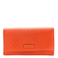 Soft Microguccissima Continental Wallet Sun Orange