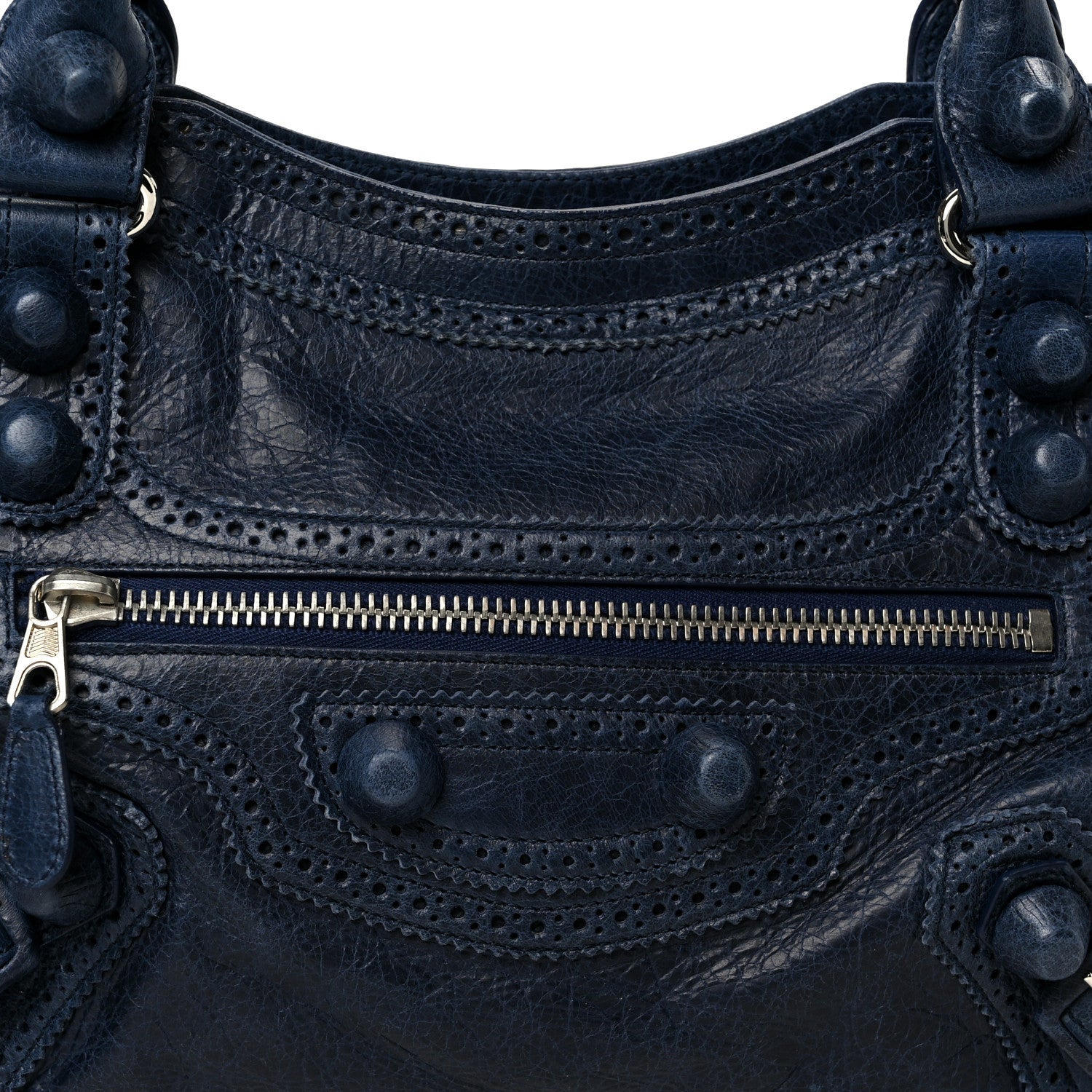Agneau Giant Brogues Hardware City Bleu Roi