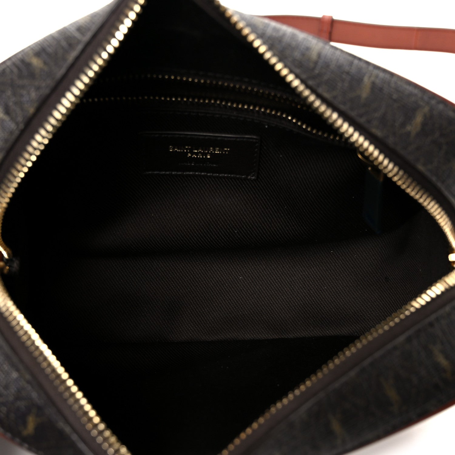 Canvas Smooth Calfskin Le Monogramme Camera Bag Chestnut