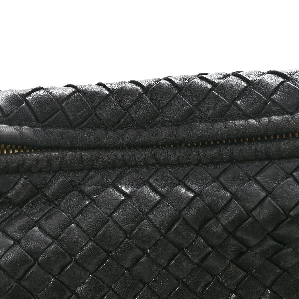 Nappa Intrecciato Large Veneta Hobo Black