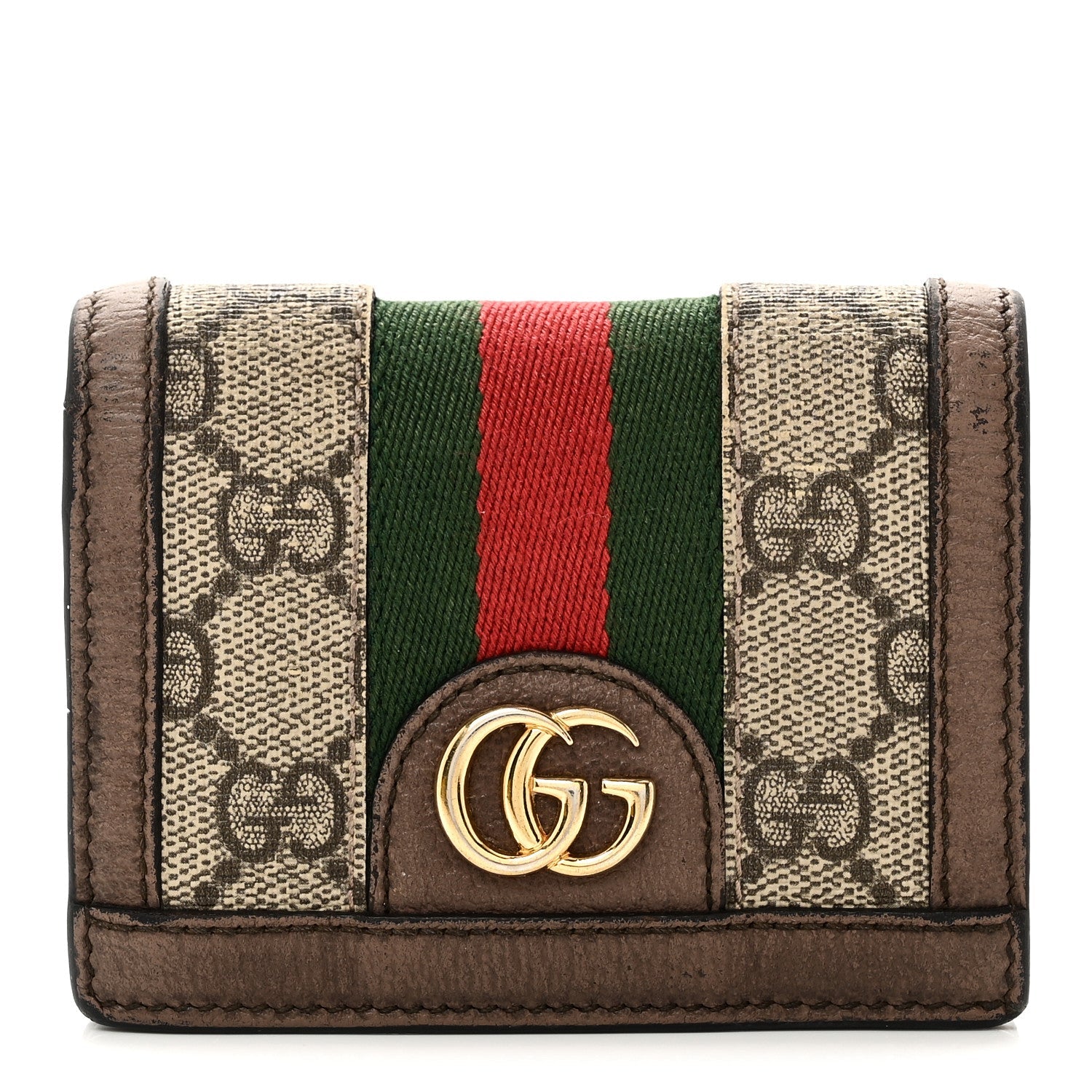 GG Supreme Monogram Web Ophidia  Case Beige New Acero