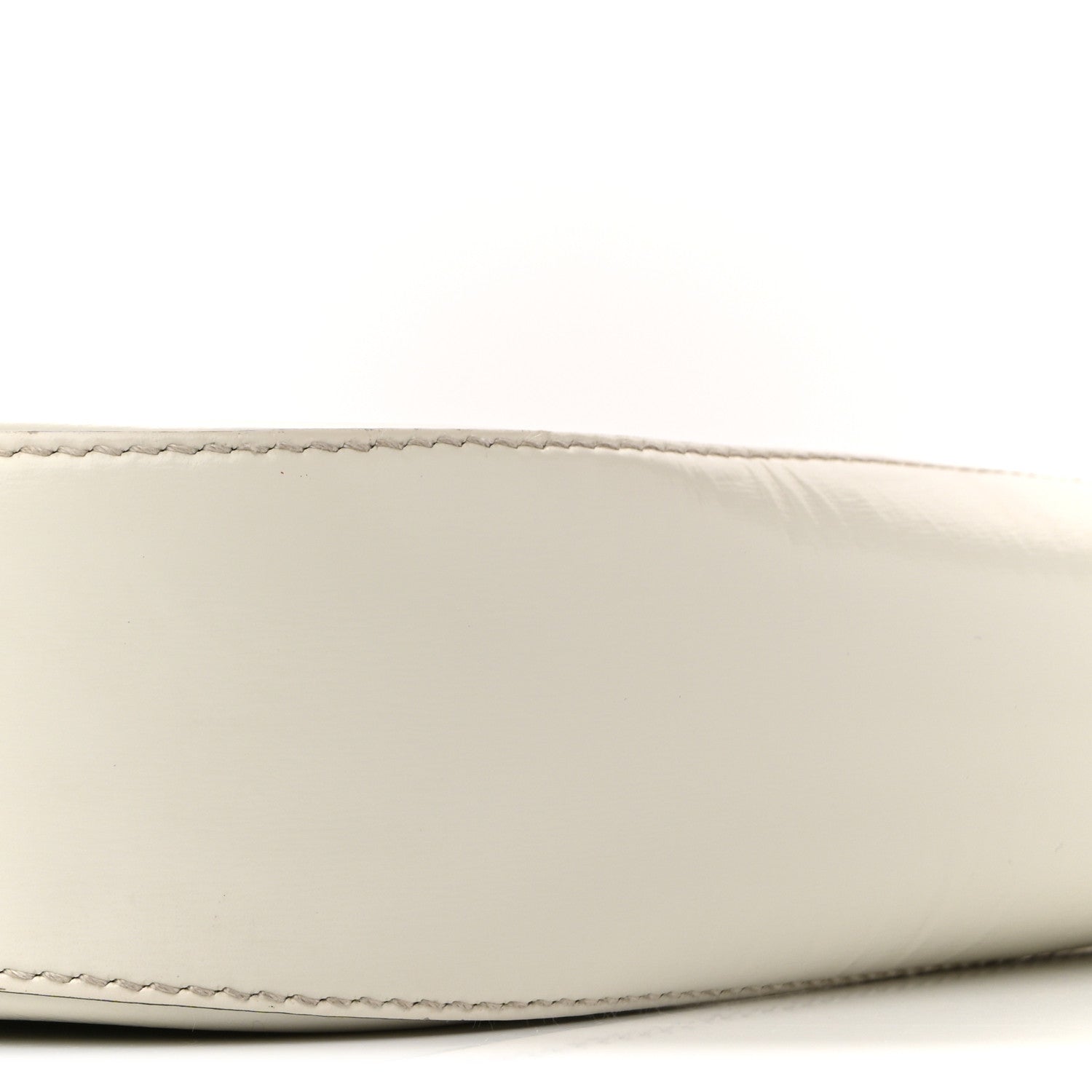 Brushed Calfskin Cleo Adjustable Strap Shoulder Bag White