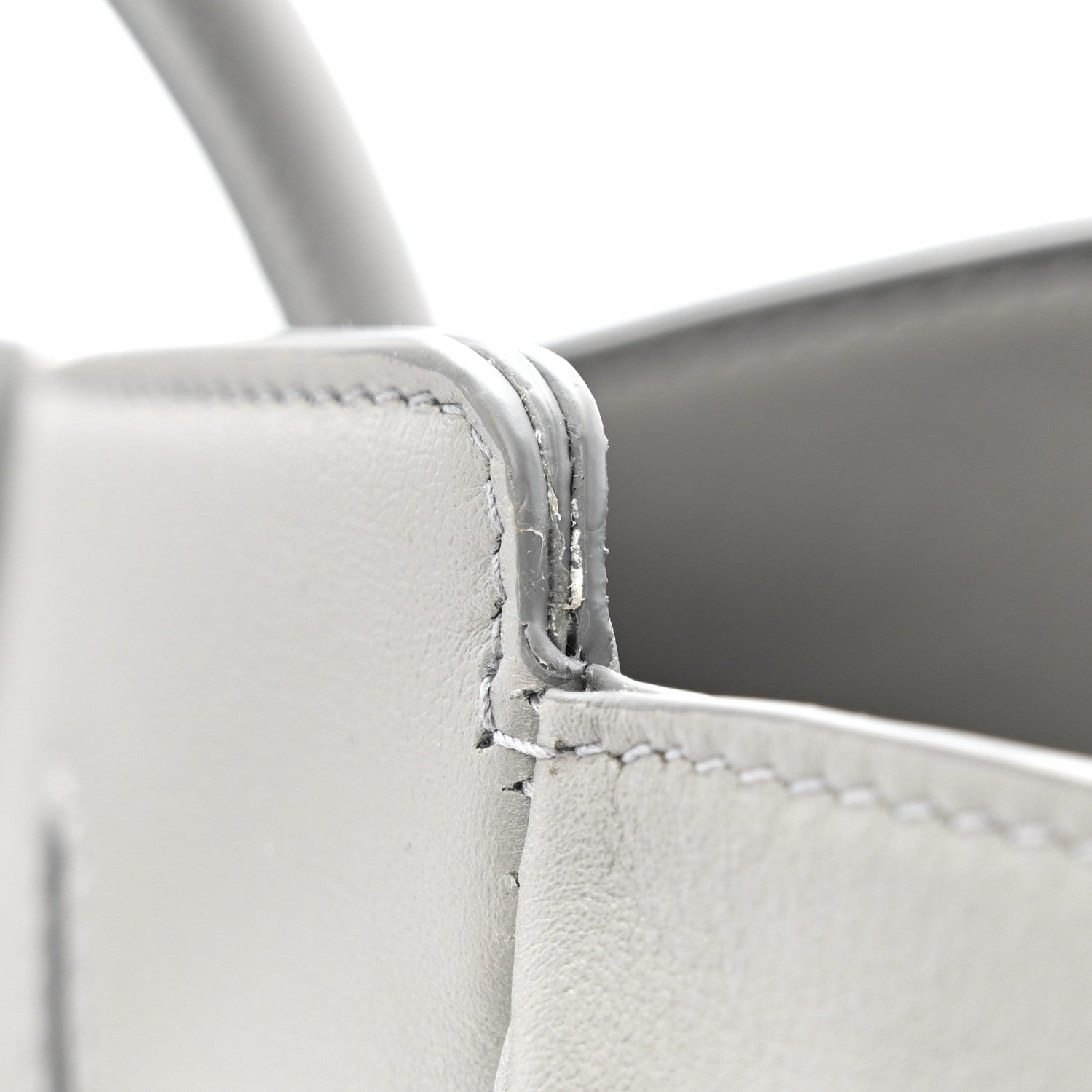 Smooth Calfskin Hampton Carry All Bag Grey