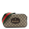GG Supreme Monogram Web Neo Vintage Shoulder Bag Beige New Acero Crop