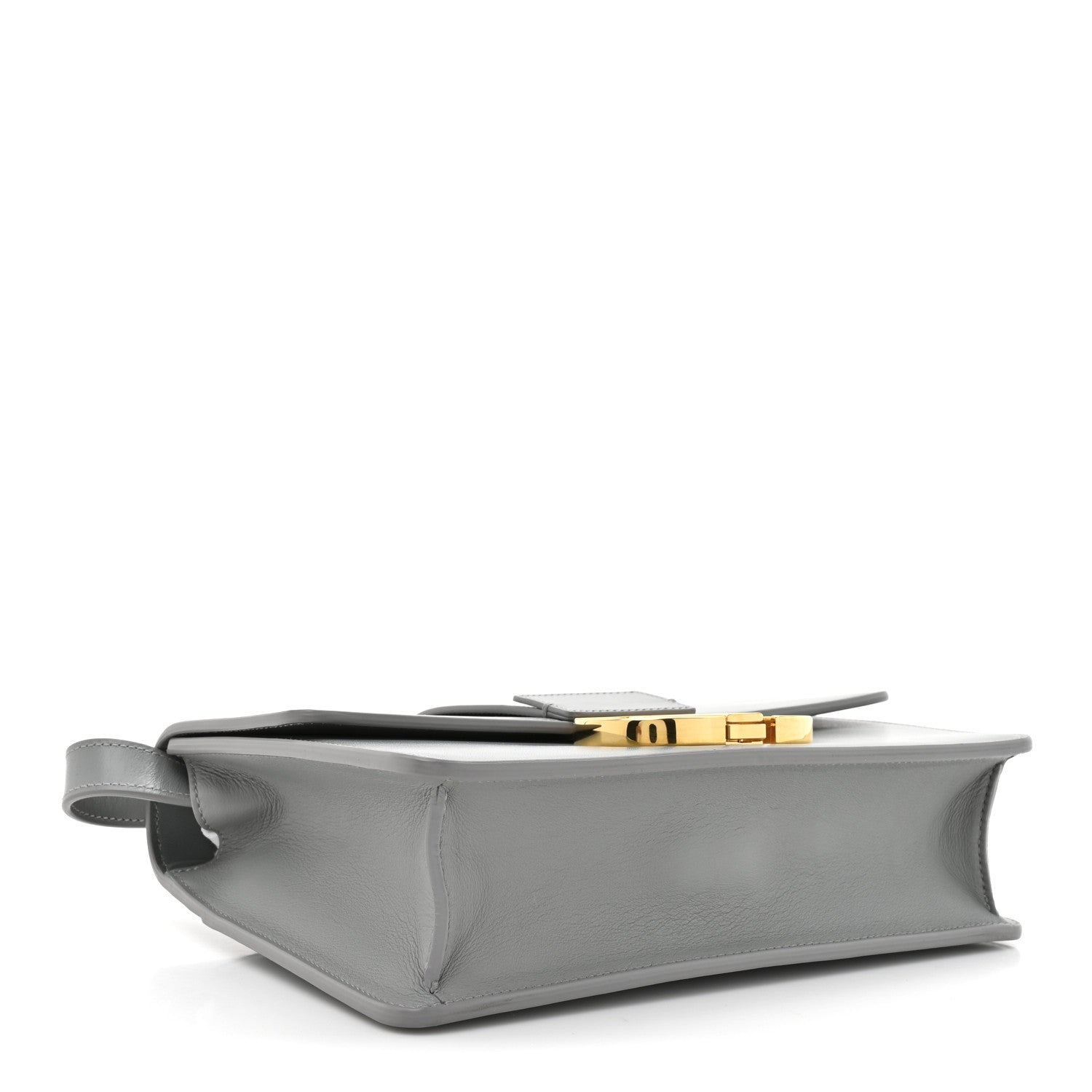 Box Calfskin 30 Montaigne Flap Bag Gray