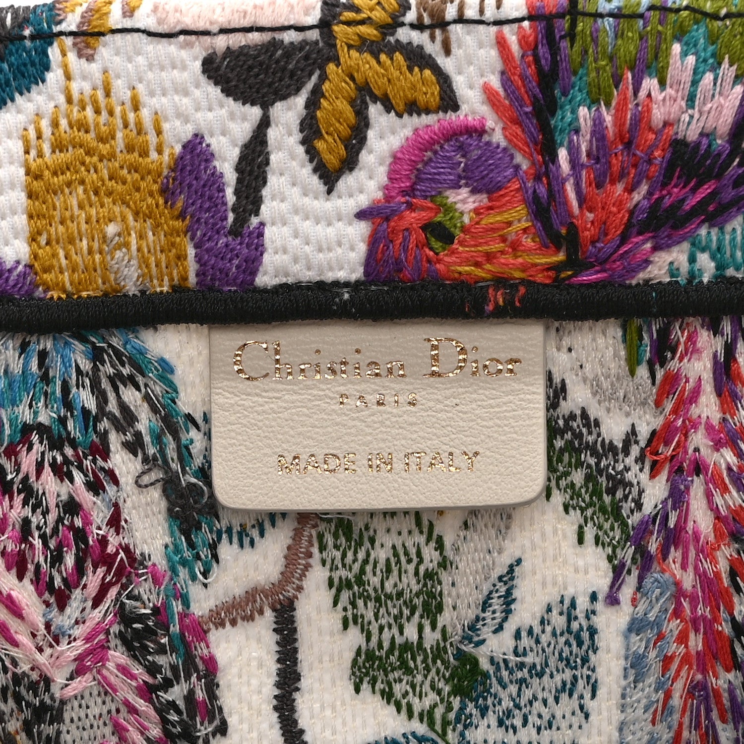 Canvas Embroidered Medium KJouy Fantastica Book Tote Multicolor