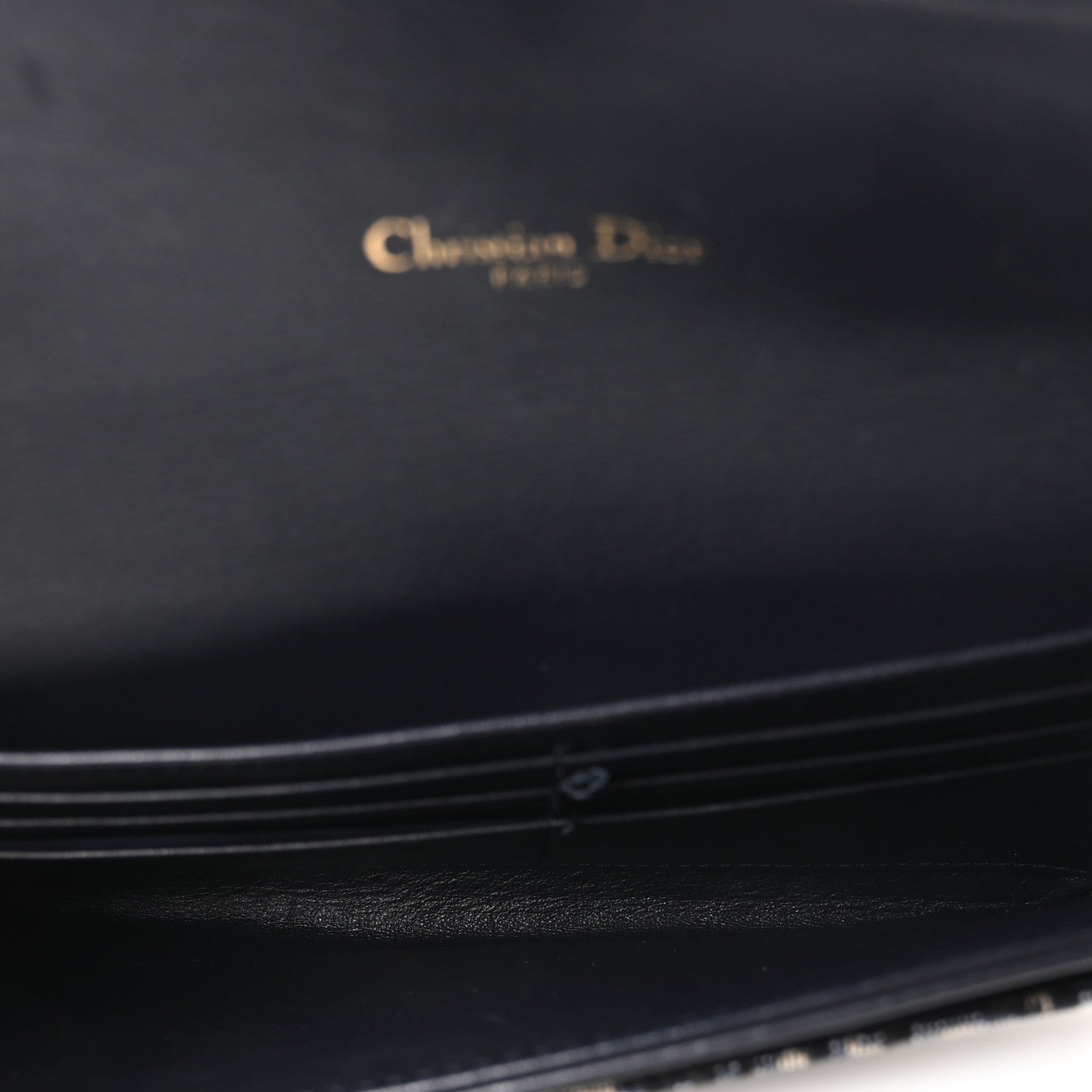 Oblique Saddle Chain Long Wallet Blue