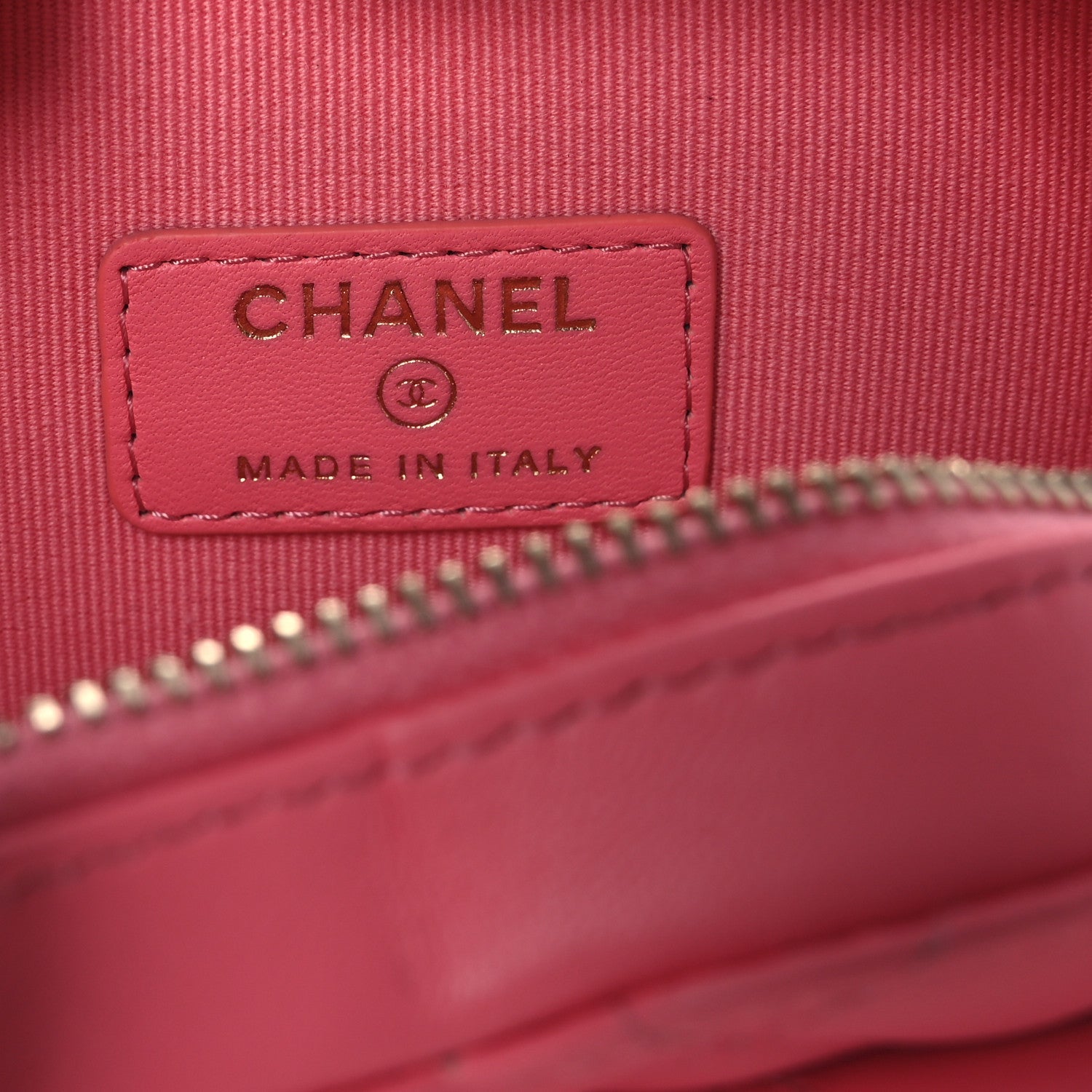 Lambskin Quilted CC In Love Heart Waist Belt Bag With Chain Pink