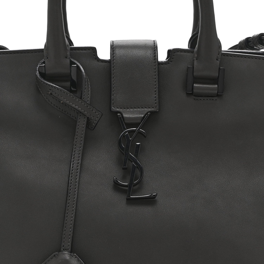 Calfskin Small Monogram Cabas Grey