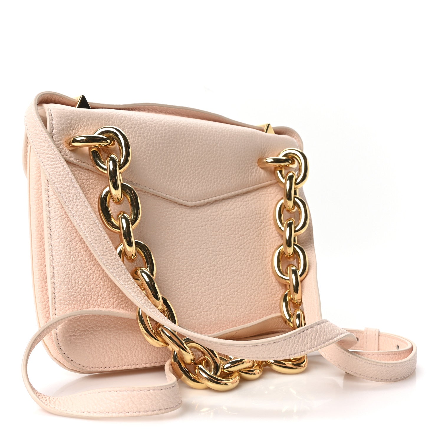 Calfskin Mount Envelope Bag Melon Washed