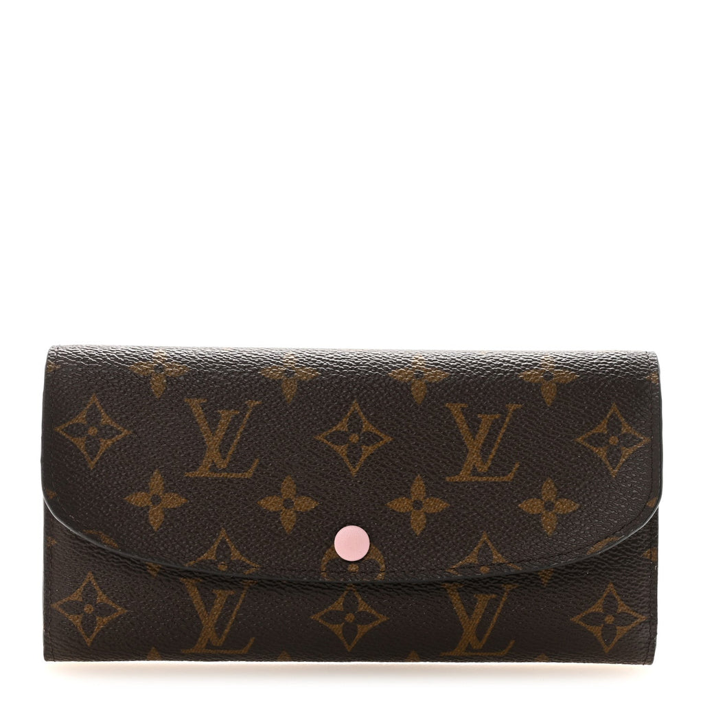 Monogram Emilie Wallet Rose Ballerine