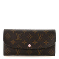Monogram Emilie Wallet Rose Ballerine