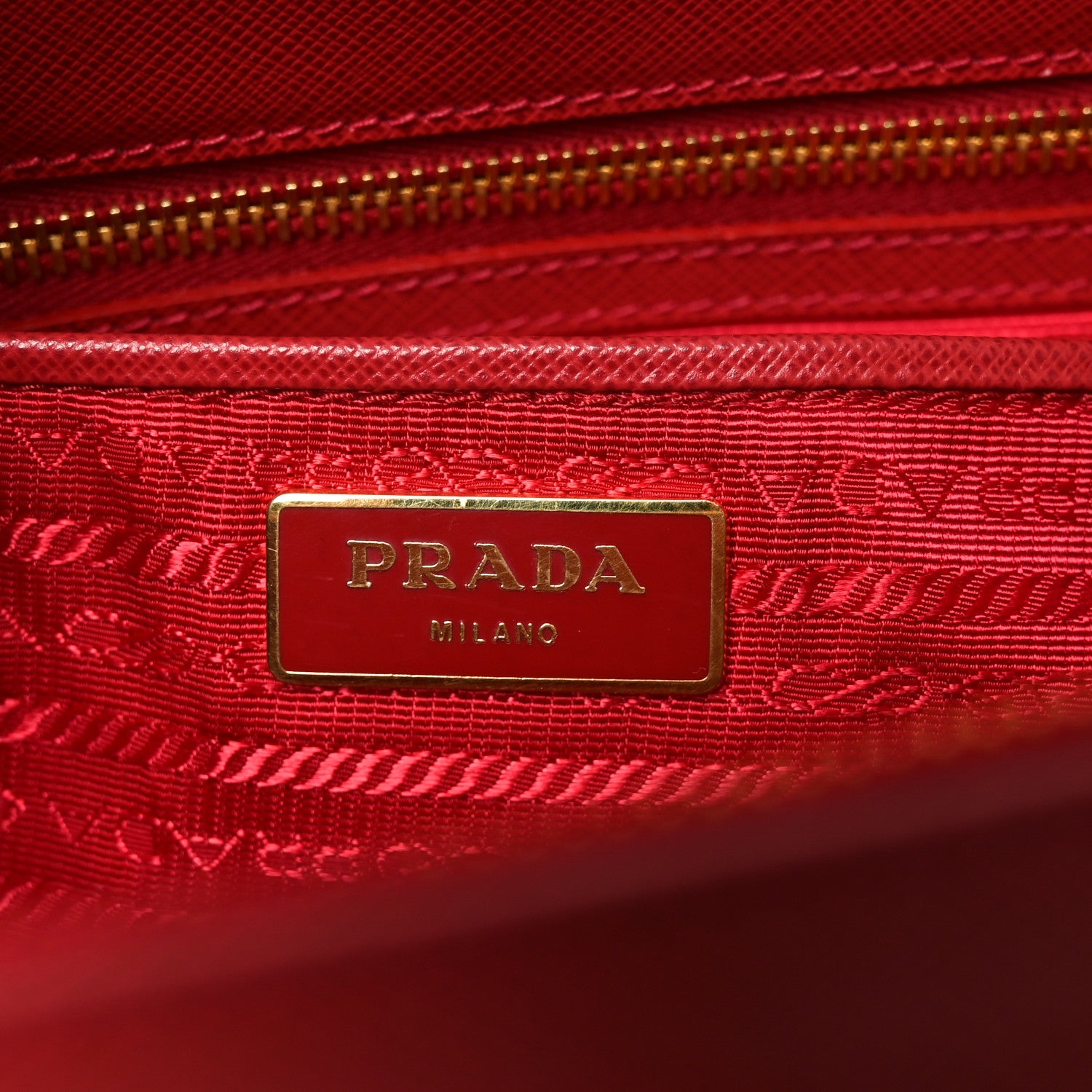 Saffiano Lux Extra Large Galleria Double Zip Tote Fuoco