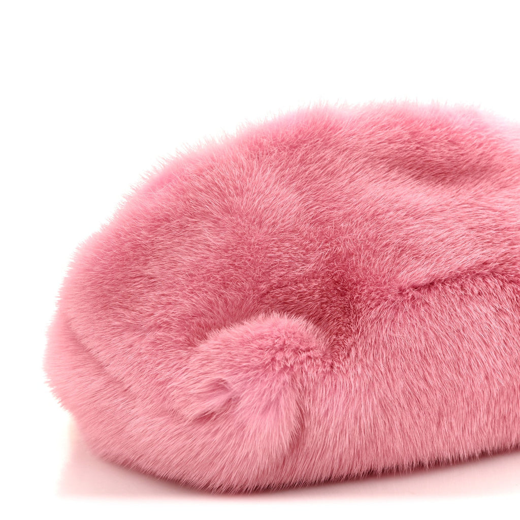 Mink Fur Clutch Pink