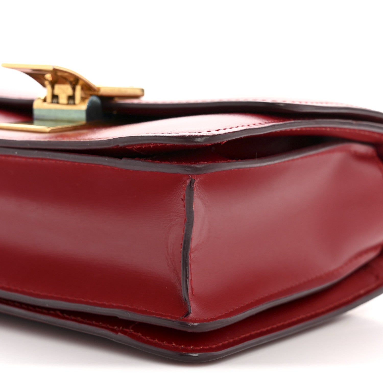 Box Calfskin Small Classic Box Flap Bag Red