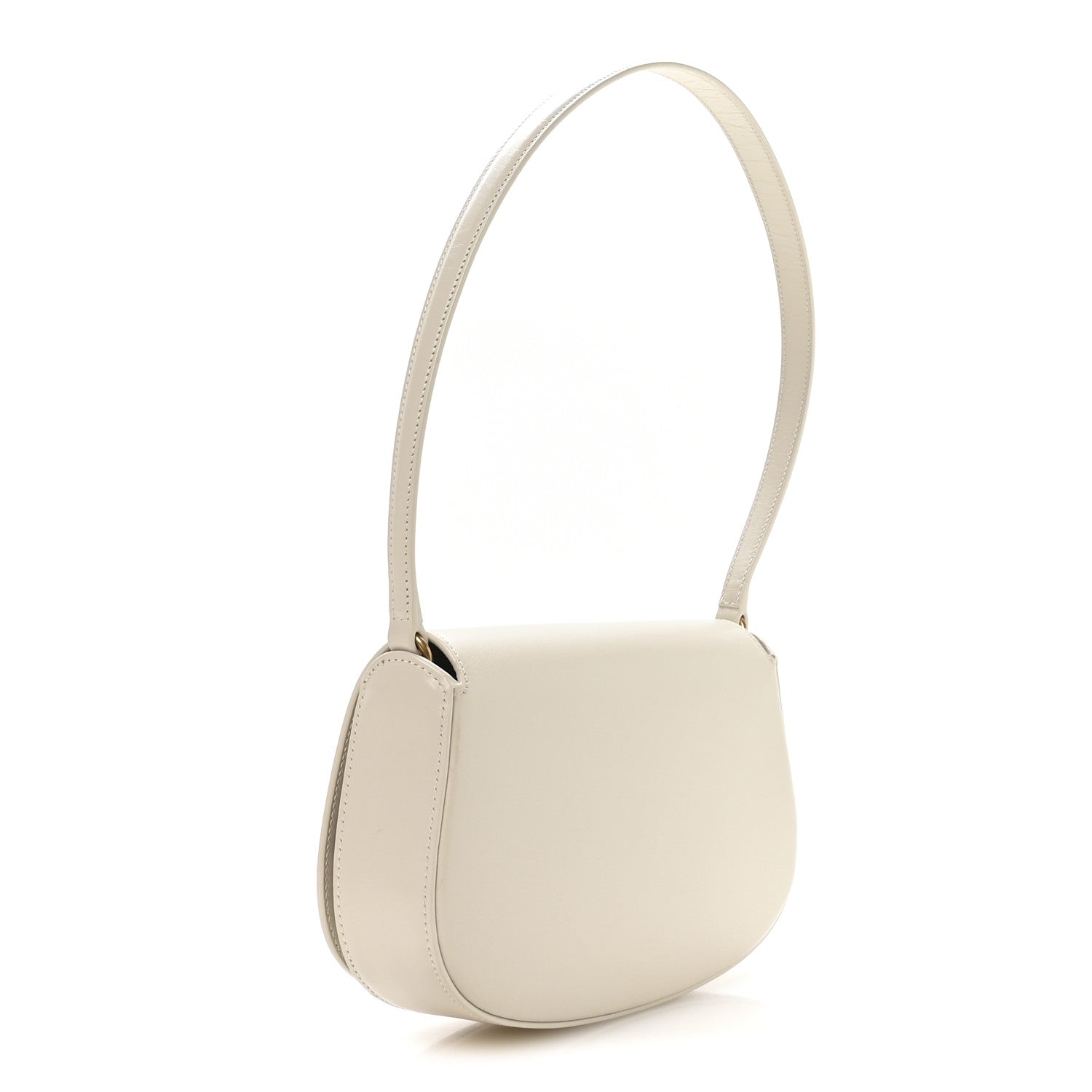 Box Calfskin Mini Voltaire Shoulder Bag Crema soft