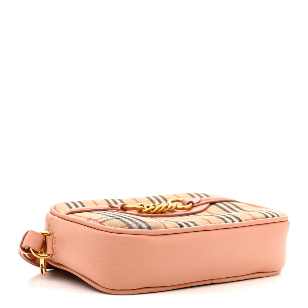 Smooth Calfskin 1983 Knight Check Link Bum Bag Pale Orchid