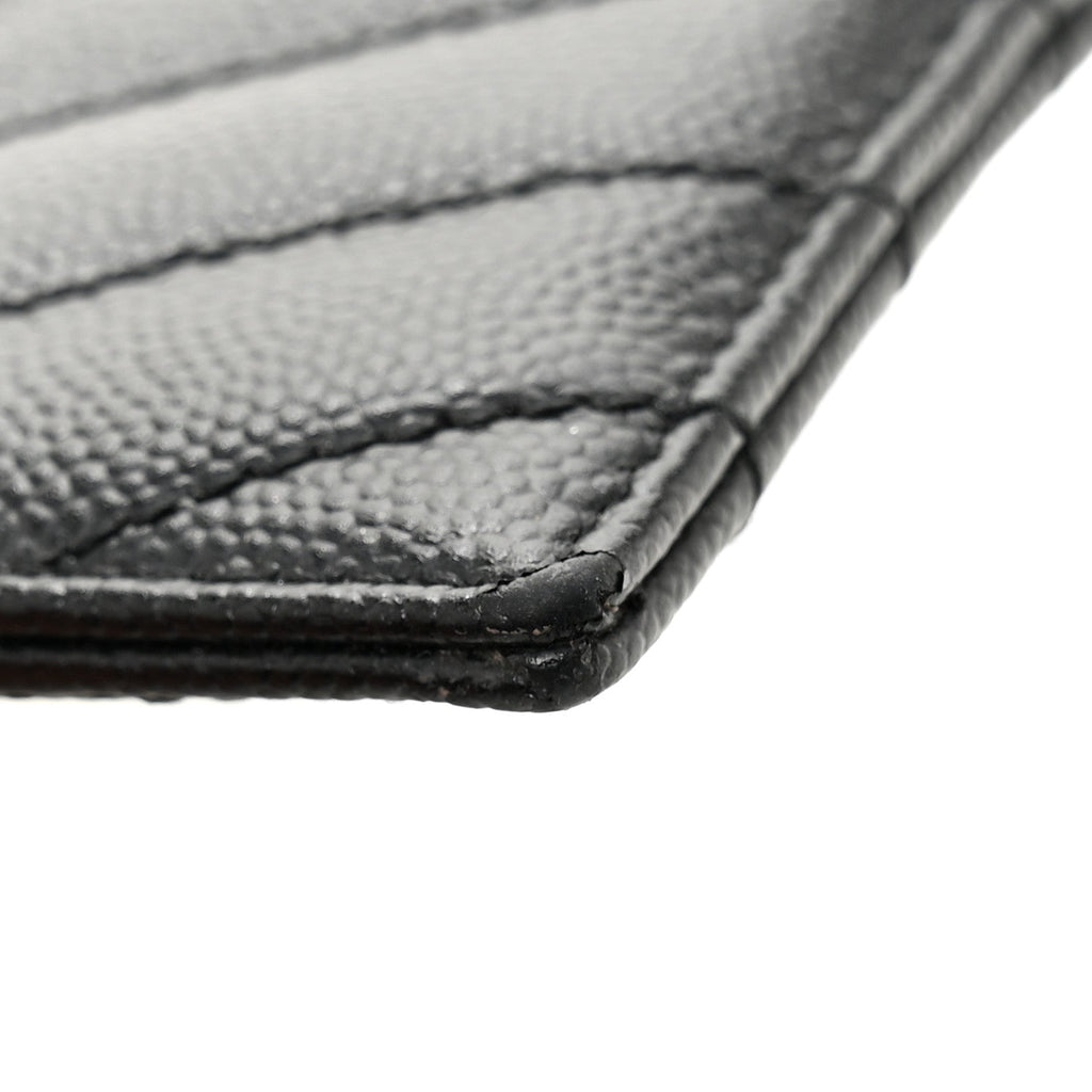 Grain De Poudre Matelasse Chevron Monochrome Monogram Credit  Case Black