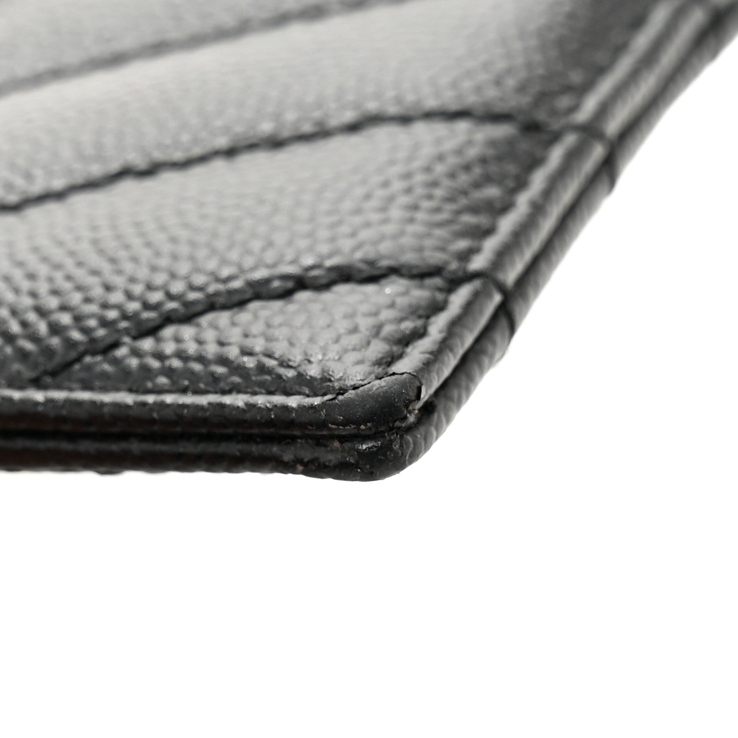 Grain De Poudre Matelasse Chevron Monochrome Monogram Credit  Case Black