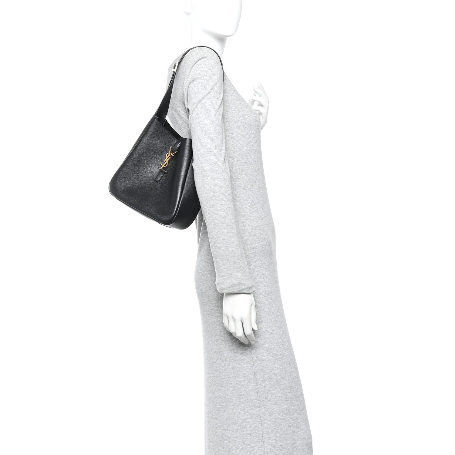 Grained Calfskin Small Le 5 A 7 Soft Hobo Black